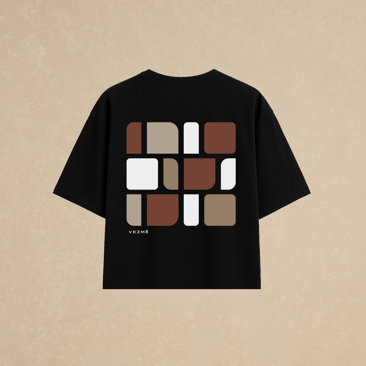 Playera Bauhaus Boxy Negra