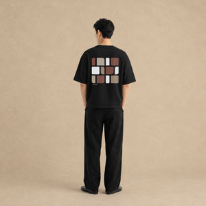 Playera Bauhaus Boxy Negra