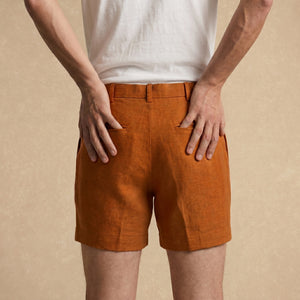 Bermuda de Lino Camel