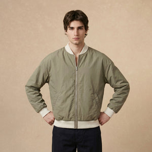 Bomber Jacket Beige Oversized x Nicolás Celis