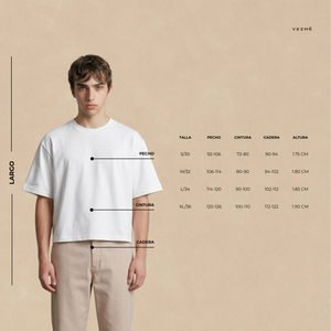 Playera Boxy Blanca Botanical