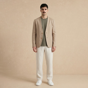 Blazer de Lino Beige