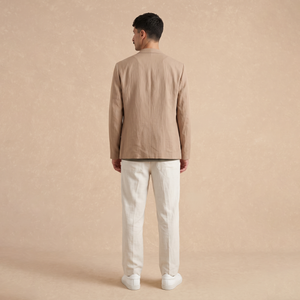Blazer de Lino Beige