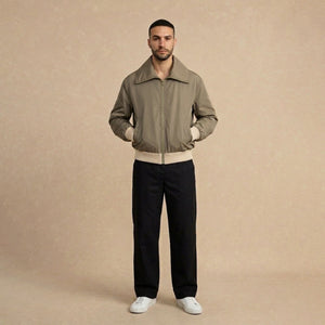 Bomber Jacket Beige Oversized x Ale Moreno