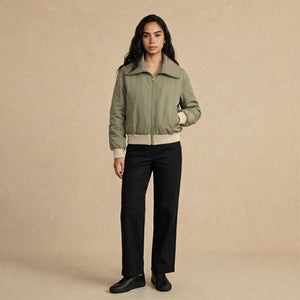 Bomber Jacket Beige Oversized x Ale Moreno