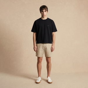 Playera Boxy Botanical Negra