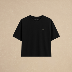 Playera Boxy Botanical Negra