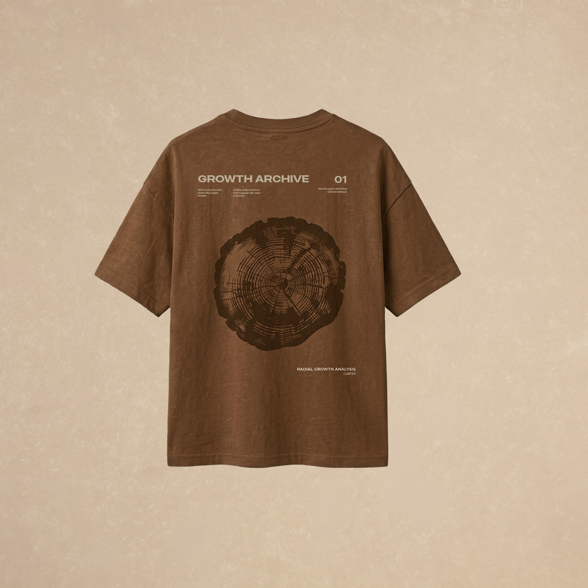 Playera Boxy Café Dendro