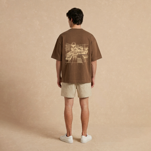 Playera Oversized Café Solárium