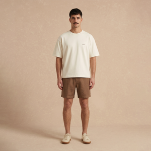 Playera Boxy Off-White Cappuccino