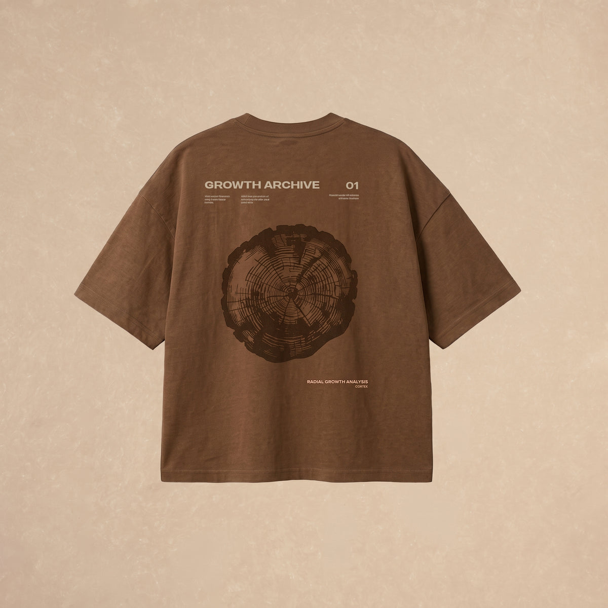 Playera Boxy Café Dendro