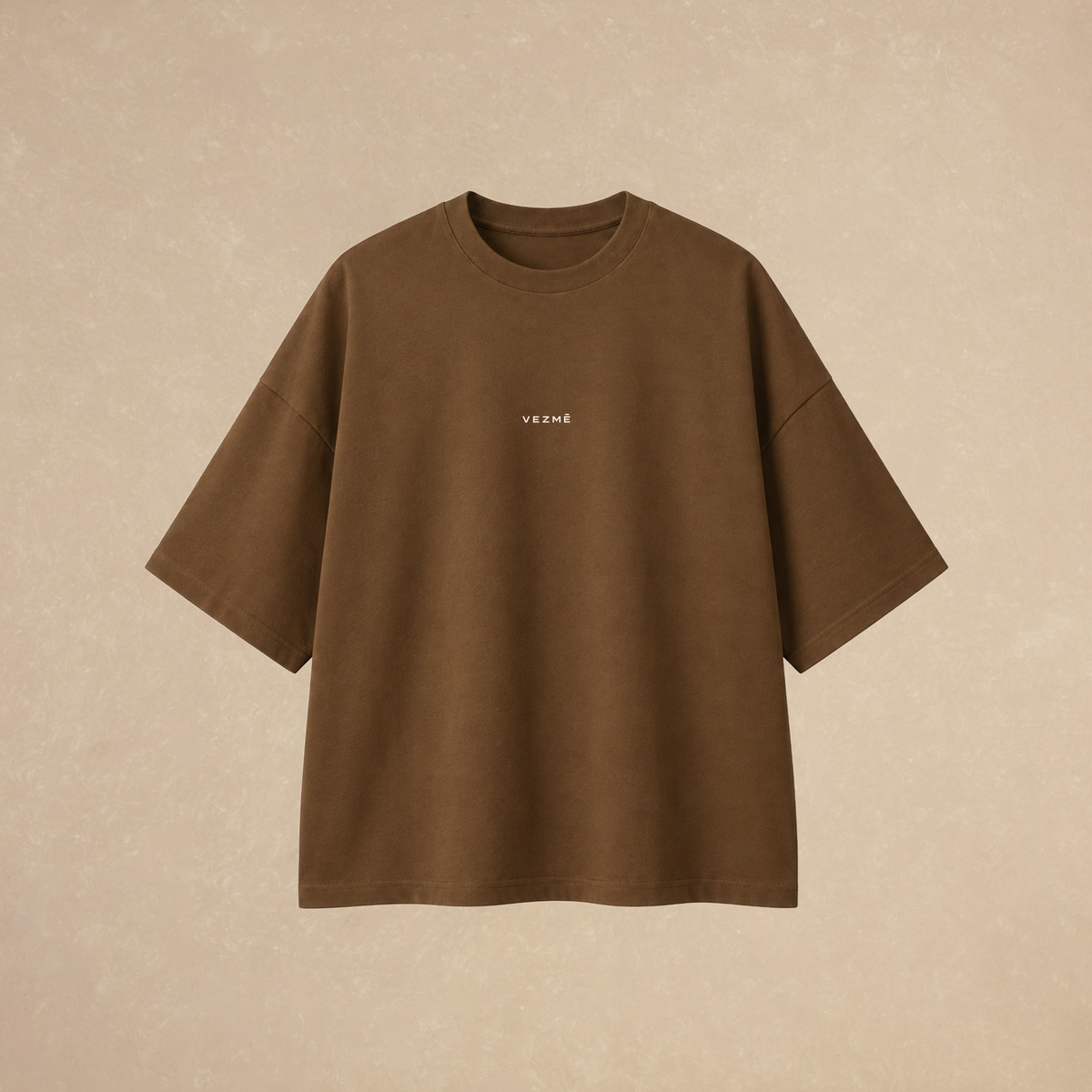 Playera Cycles of Life Oversized Café