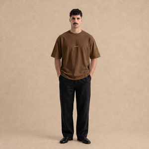 Playera Cycles of Life Oversized Café