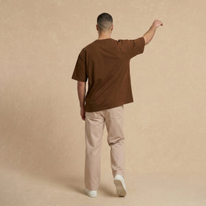 Playera Oversized Café 268g