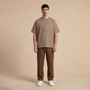 Playera Oversized Café Fungi