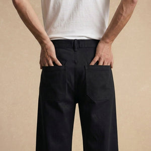 Pantalon Sarga Negro y Amplio