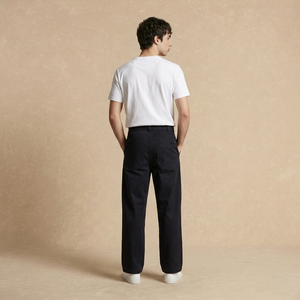 Pantalon Sarga Negro y Amplio