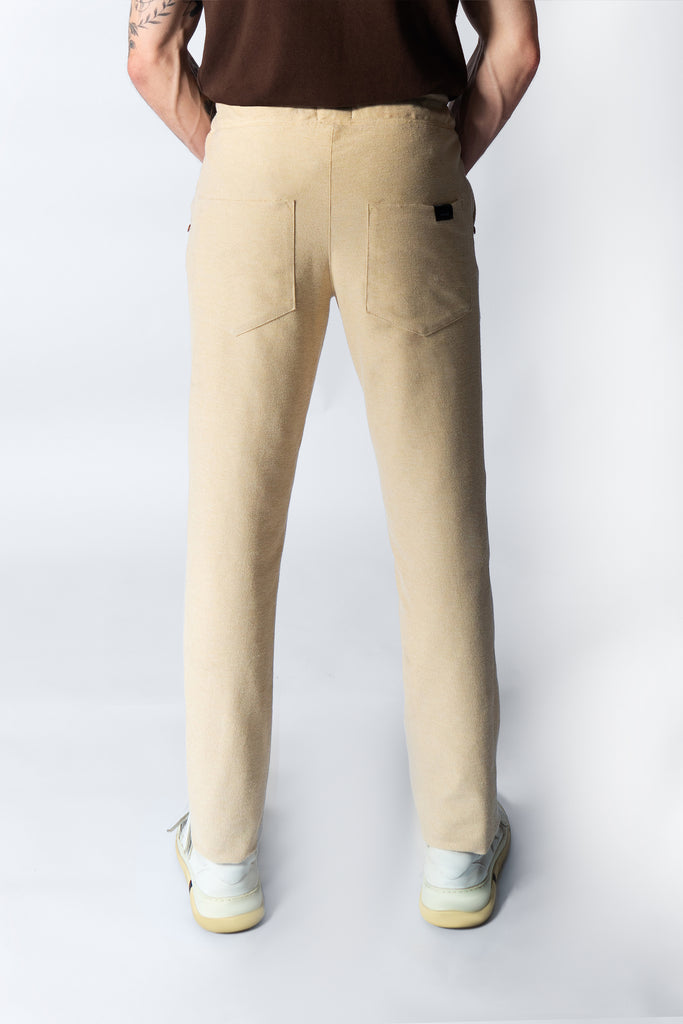 Pantalon Hombre Slim off-white Sostenible