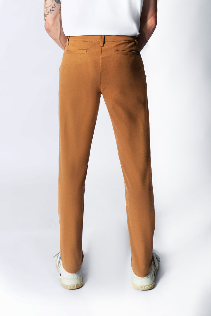Pantalon Hombre Sustentable Slim Camel marron