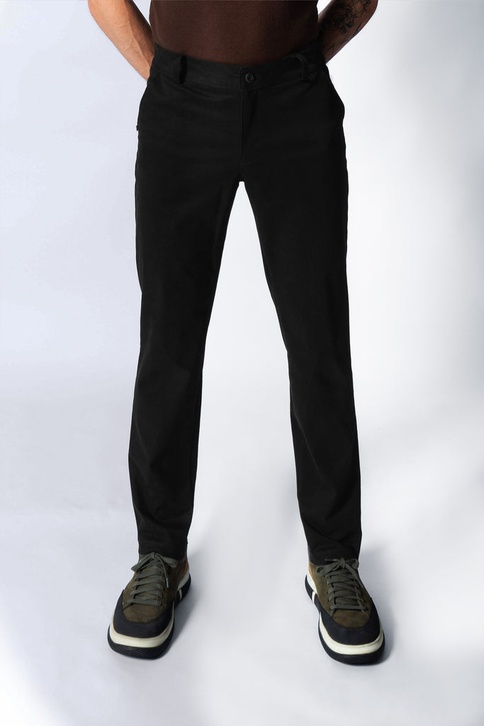 Pantalon Hombre Casual Slim Negro Sustentable