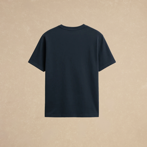 Playera Relaxed Azul Marino Logo 212g