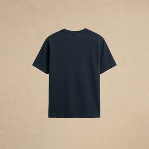 Playera Relaxed Azul Marino Logo 212g