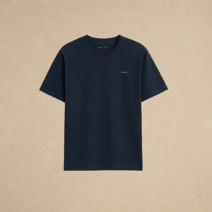 Playera Relaxed Azul Marino Logo 212g