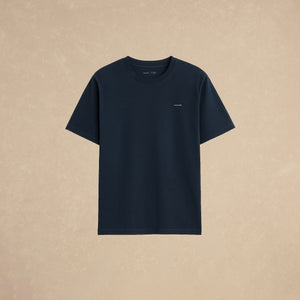 Playera Relaxed Azul Marino Logo 212g