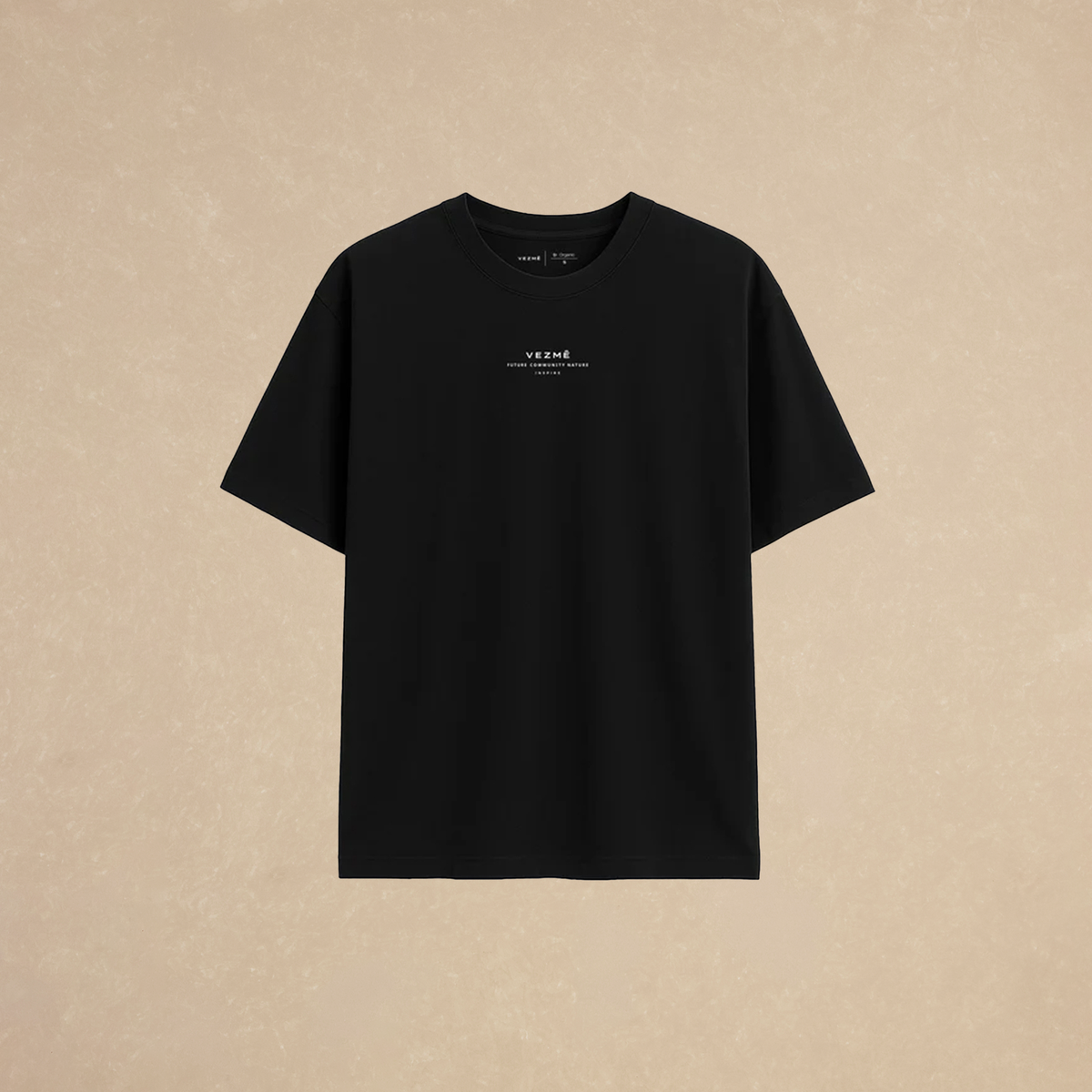 Playera Oversized Negra 268g