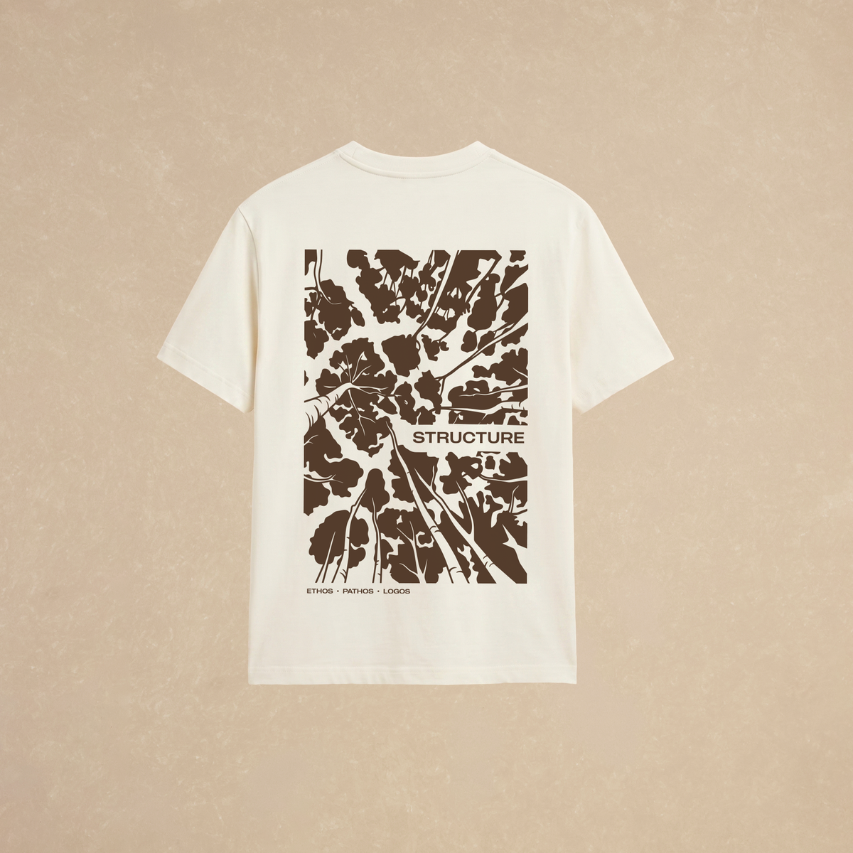 Playera Off-White Ramas Oversized