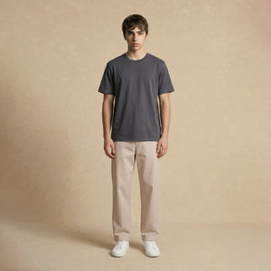 Playera Básica Gris Regular Modal  216g
