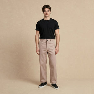 Playera Básica Negra Regular Stretch 231g