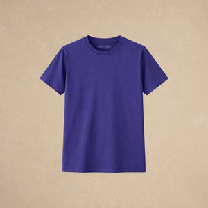Playera Básica Azul Regular Stretch 231g