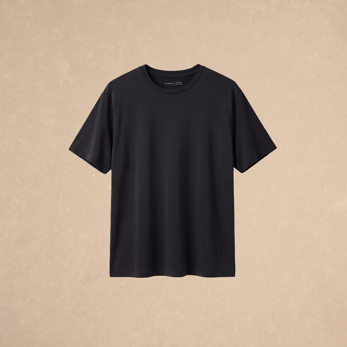 Playera Básica Negra Regular Modal  216g