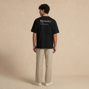Playera Oversized Serenity Negra