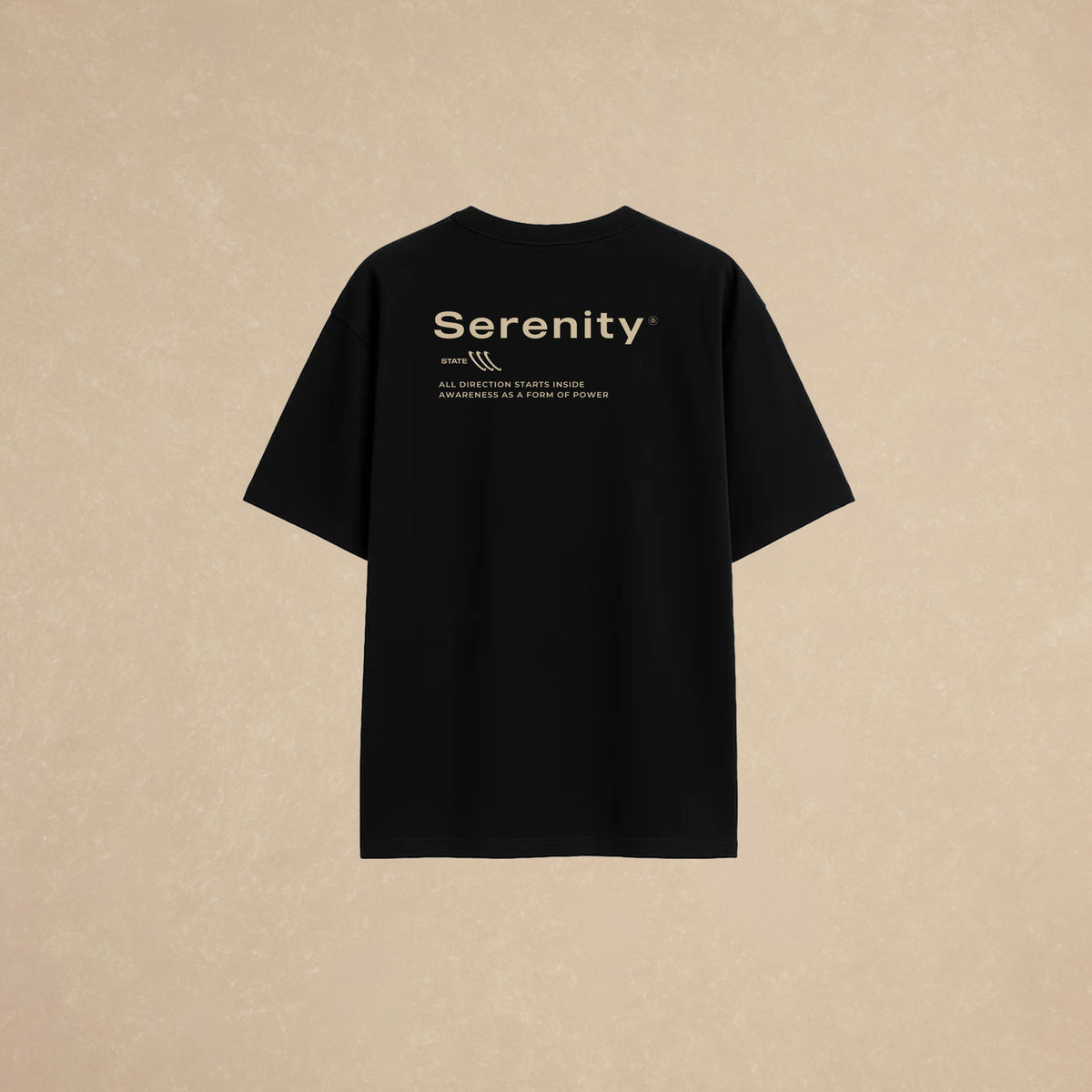 Playera Oversized Serenity Negra