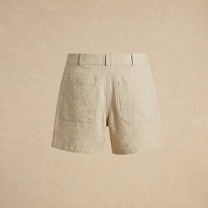 Short Beige de Lino