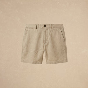 Short Beige de Lino