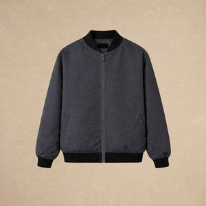 Bomber Jacket Gris Oversized x Nicolás Celis