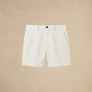 Short Off White de Lino
