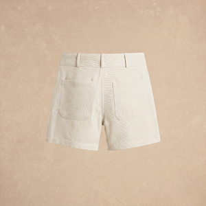 Short Off White de Lino