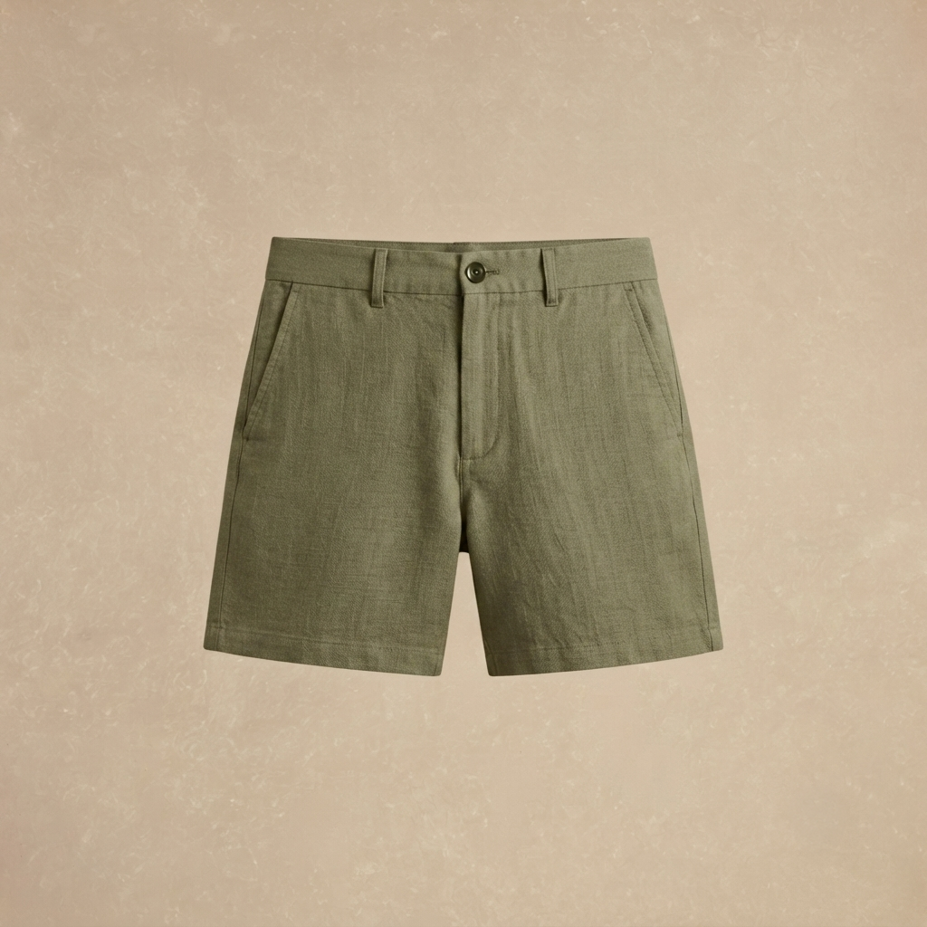 Short Verde de Lino