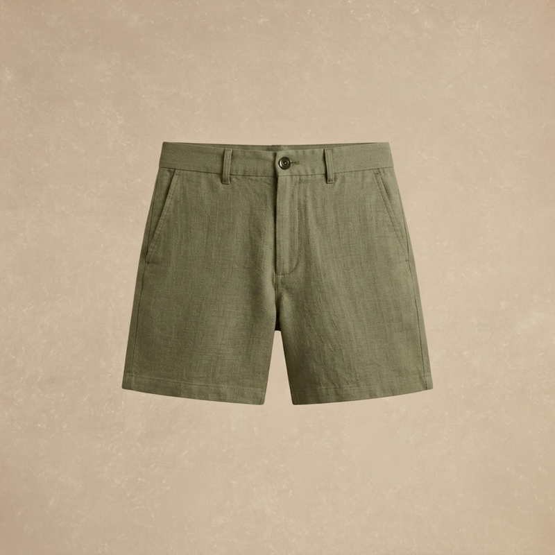 Short Verde de Lino