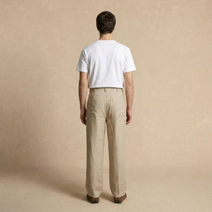 Pantalón Beige de Lino