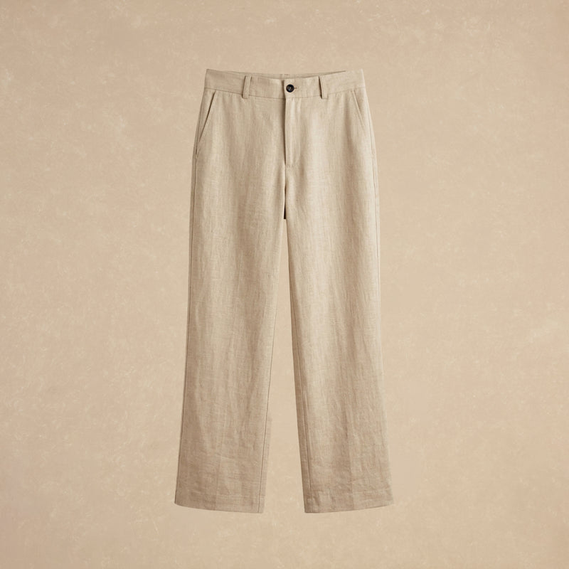 Pantalón Beige de Lino