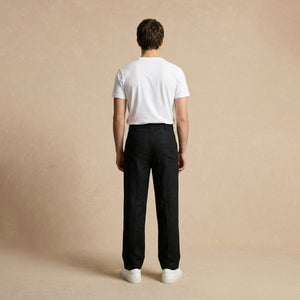 Pantalón Negro de Lino