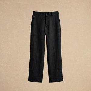 Pantalón Negro de Lino