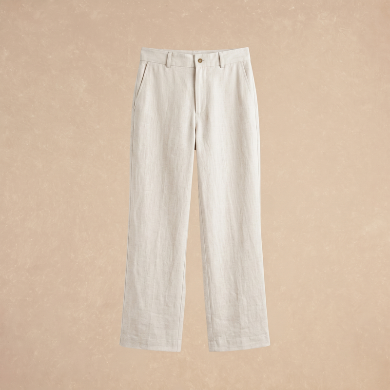Pantalón Off-White de Lino