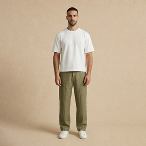 Pantalón Verde de Lino