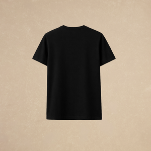 Playera Básica Negra Algodón Orgánico 212g Logo